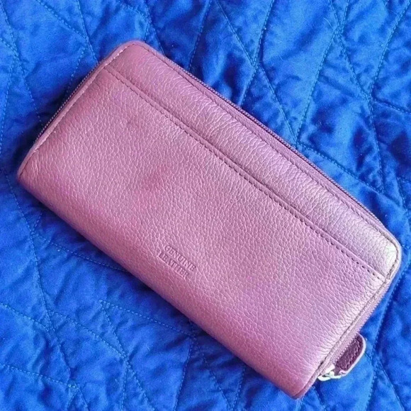 Giani Bernini Softy pebbled Leather Organizational all in one Wallet burgundy - Picture 4 of 10